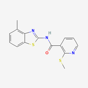 N-(4-Methylbenzo[d]thiazol-2-yl)-2-(methylthio)nicotinamide