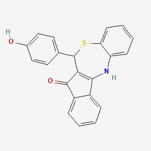 6-(4-hydroxyphenyl)-6H-benzo[b]indeno[1,2-e][1,4]thiazepin-5-ol