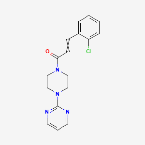 3-(2-Chlorophenyl)-1-(4-pyrimidin-2-ylpiperazin-1-yl)prop-2-en-1-one