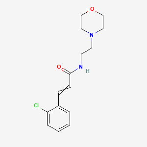 3-(2-chlorophenyl)-N-(2-morpholin-4-ylethyl)prop-2-enamide