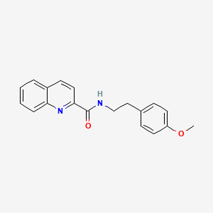 N-[2-(4-methoxyphenyl)ethyl]quinoline-2-carboxamide