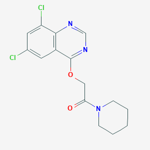 2-(6,8-Dichloroquinazolin-4-yl)oxy-1-piperidin-1-ylethanone