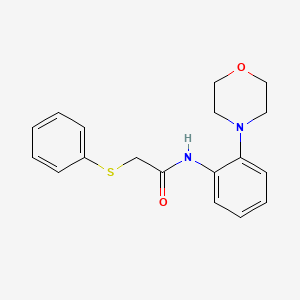 N-[2-(morpholin-4-yl)phenyl]-2-(phenylsulfanyl)acetamide