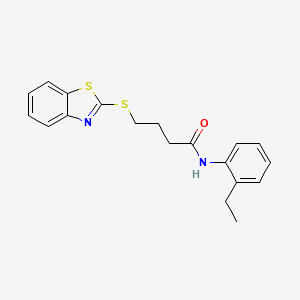 4-(1,3-benzothiazol-2-ylsulfanyl)-N-(2-ethylphenyl)butanamide