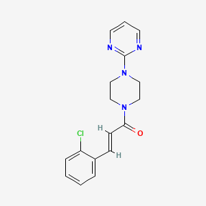 2-{4-[3-(2-Chlorophenyl)acryloyl]-1-piperazinyl}pyrimidine