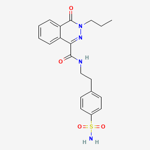 4-oxo-3-propyl-N-[2-(4-sulfamoylphenyl)ethyl]phthalazine-1-carboxamide