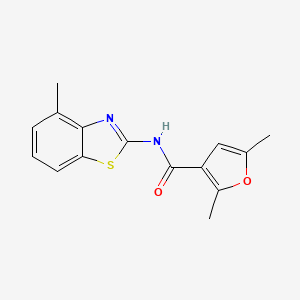 2,5-dimethyl-N-(4-methyl-1,3-benzothiazol-2-yl)furan-3-carboxamide