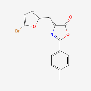 4-[(5-Bromofuran-2-yl)methylidene]-2-(4-methylphenyl)-1,3-oxazol-5-one