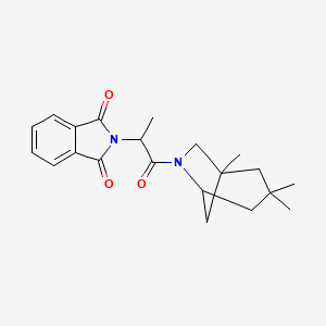 2-[1-oxo-1-(1,3,3-trimethyl-6-azabicyclo[3.2.1]oct-6-yl)propan-2-yl]-1H-isoindole-1,3(2H)-dione