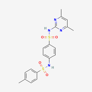 N-[4-[(4,6-dimethylpyrimidin-2-yl)sulfamoyl]phenyl]-4-methylbenzenesulfonamide