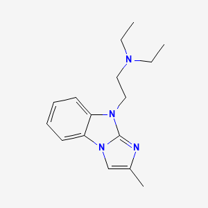 N,N-diethyl-2-(2-methyl-9H-imidazo[1,2-a]benzimidazol-9-yl)ethanamine