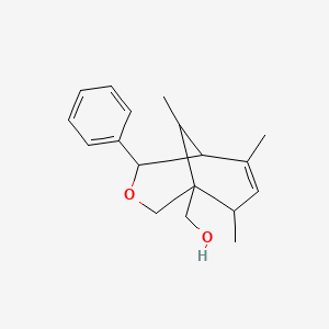 (6,8,9-Trimethyl-4-phenyl-3-oxabicyclo[3.3.1]non-6-en-1-yl)methanol