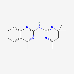 4-methyl-N-(4,4,6-trimethyl-5H-pyrimidin-2-yl)quinazolin-2-amine