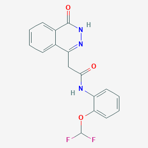 N-[2-(difluoromethoxy)phenyl]-2-(4-oxo-3,4-dihydrophthalazin-1-yl)acetamide