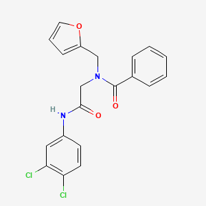 N-[(3,4-Dichloro-phenylcarbamoyl)-methyl]-N-furan-2-ylmethyl-benzamide