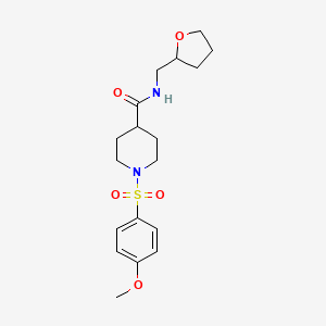 1-(4-Methoxy-benzenesulfonyl)-piperidine-4-carboxylic acid (tetrahydro-furan-2-ylmethyl)-amide