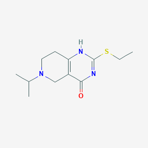 B108105 2-Ethylsulfanyl-6-propan-2-yl-1,5,7,8-tetrahydropyrido[4,3-d]pyrimidin-4-one CAS No. 15637-62-4