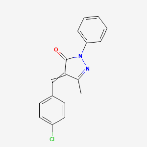 4-(4-Chlorobenzylidene)-5-methyl-2-phenyl-2,4-dihydro-3h-pyrazol-3-one