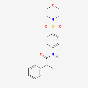 N-[4-(morpholin-4-ylsulfonyl)phenyl]-2-phenylbutanamide