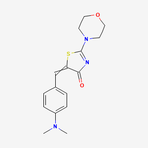 5-[[4-(Dimethylamino)phenyl]methylidene]-2-morpholin-4-yl-1,3-thiazol-4-one