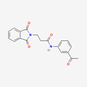 N-(3-acetylphenyl)-3-(1,3-dioxo-1,3-dihydro-2H-isoindol-2-yl)propanamide