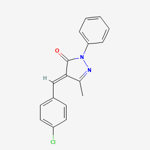 4-(4-Chloro-benzylidene)-5-methyl-2-phenyl-2,4-dihydro-pyrazol-3-one