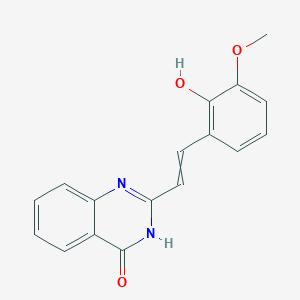 2-[2-(2-hydroxy-3-methoxyphenyl)ethenyl]-3H-quinazolin-4-one