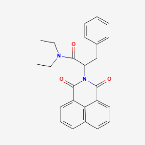 2-(1,3-Dioxo-1H-benzo[de]isoquinolin-2(3H)-yl)-N,N-diethyl-3-phenylpropanamide