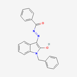 N'-[(3Z)-1-Benzyl-2-oxo-1,2-dihydro-3H-indol-3-ylidene]benzohydrazide