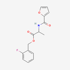 2-Fluorobenzyl (furan-2-carbonyl)alaninate