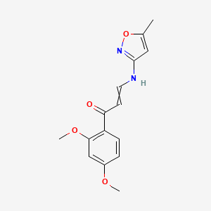 1-(2,4-Dimethoxyphenyl)-3-[(5-methyl-1,2-oxazol-3-yl)amino]prop-2-en-1-one