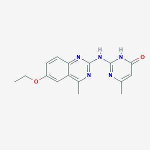 2-[(6-Ethoxy-4-methylquinazolin-2-yl)amino]-6-methylpyrimidin-4-ol