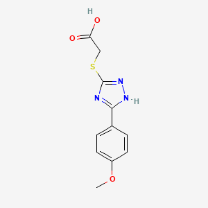 {[5-(4-methoxyphenyl)-4H-1,2,4-triazol-3-yl]sulfanyl}acetic acid