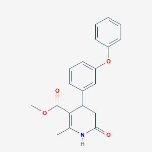 Methyl 2-methyl-6-oxo-4-(3-phenoxyphenyl)-1,4,5,6-tetrahydropyridine-3-carboxylate