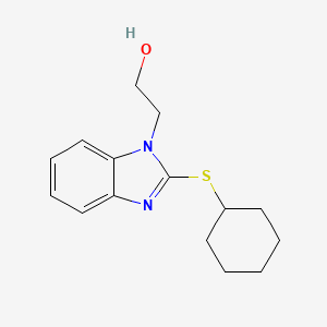 2-(2-Cyclohexylsulfanylbenzimidazol-1-yl)ethanol