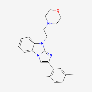 2-(2,5-dimethylphenyl)-9-[2-(morpholin-4-yl)ethyl]-9H-imidazo[1,2-a]benzimidazole