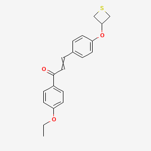 1-(4-Ethoxyphenyl)-3-[4-(thietan-3-yloxy)phenyl]prop-2-en-1-one