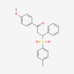 1-(4-Methoxy-phenyl)-3-phenyl-3-(toluene-4-sulfonyl)-propan-1-one