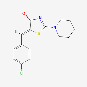 5-(4-Chloro-benzylidene)-2-piperidin-1-yl-thiazol-4-one