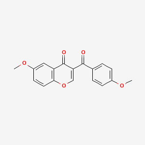 6-methoxy-3-[(4-methoxyphenyl)carbonyl]-4H-chromen-4-one