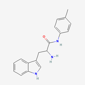 molecular formula C18H19N3O B10811087 2-Amino-3-(1H-indol-3-yl)-N-(p-tolyl)propanamide 