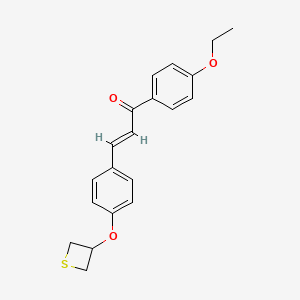 (E)-1-(4-ethoxyphenyl)-3-[4-(thietan-3-yloxy)phenyl]prop-2-en-1-one