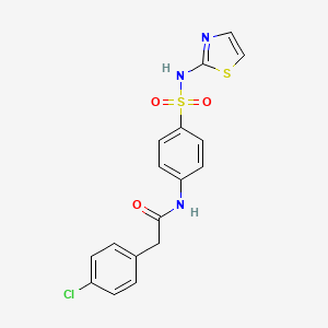 2-(4-chlorophenyl)-N-[4-(1,3-thiazol-2-ylsulfamoyl)phenyl]acetamide