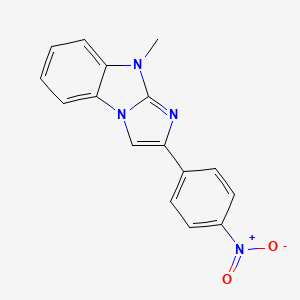 molecular formula C16H12N4O2 B10811317 9-methyl-2-(4-nitrophenyl)-9H-imidazo[1,2-a]benzimidazole 