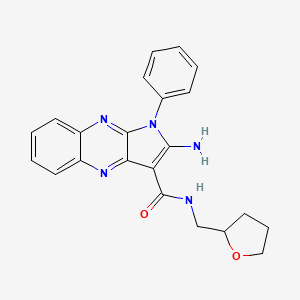 2-amino-1-phenyl-N-(tetrahydrofuran-2-ylmethyl)-1H-pyrrolo[2,3-b]quinoxaline-3-carboxamide