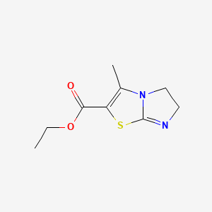 Imidazolo[2,1-b]thiazole-2-carboxylic acid, 5,6-dihydro-3-methyl-, ethyl ester