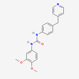 1-(3,4-Dimethoxyphenyl)-3-[4-(pyridin-4-ylmethyl)phenyl]urea