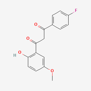 1-(4-Fluorophenyl)-3-(2-hydroxy-5-methoxyphenyl)propane-1,3-dione