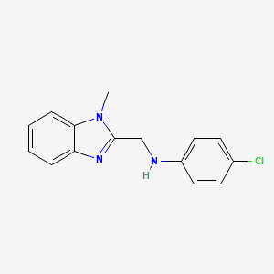 4-chloro-N-[(1-methyl-1H-benzimidazol-2-yl)methyl]aniline