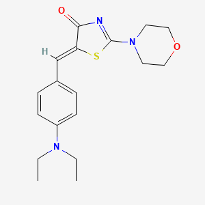 (5Z)-5-[4-(diethylamino)benzylidene]-2-(morpholin-4-yl)-1,3-thiazol-4(5H)-one